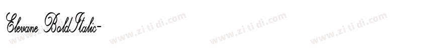 Elevane BoldItalic字体转换 Elevane BoldItalic字体转换